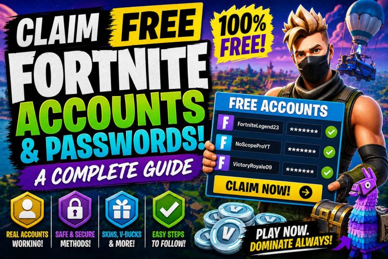 Claim Free Fortnite Accounts & Passwords: The Ultimate Guide