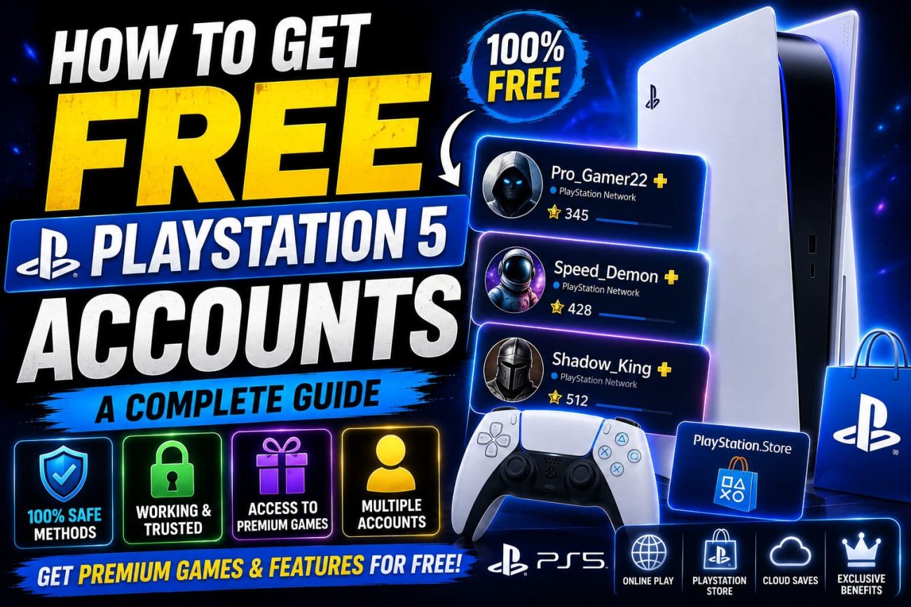 How to Get Free PlayStation 5 Accounts & Passwords: A Complete Guide