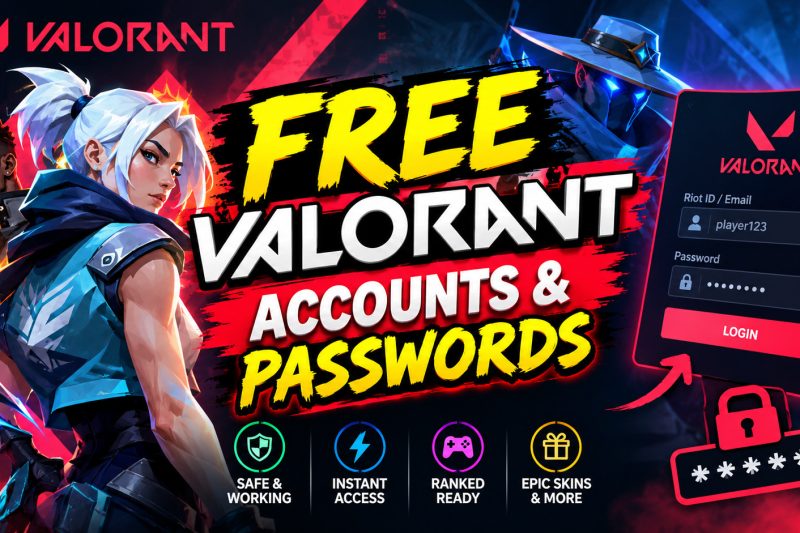 How to Get Free Valorant Accounts & Passwords